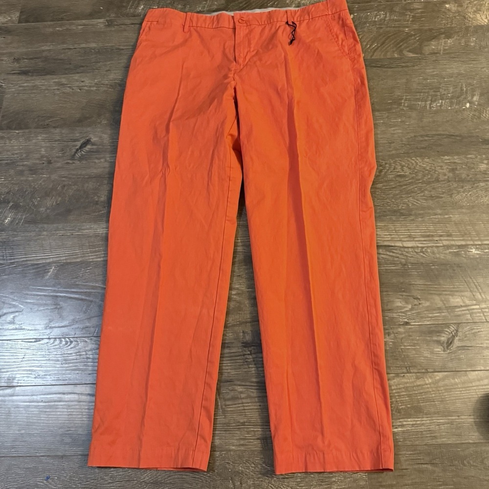 Lesmart Mens Orange‎ Performance Stretch Golf Pants 44x31 Preppy